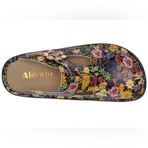 NWOT Algeria Classic Slip On Mule Clogs cultivate floral Size EU38